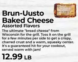 Sunset Foods Brun-Uusto Baked Cheese Assorted Flavors offer