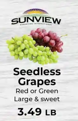 Sunset Foods Seedless Grapes offer