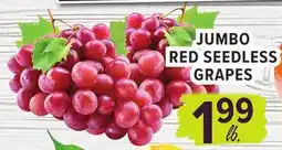 Cermak Fresh Market JUMBO RED SEEDLESS GRAPES offer