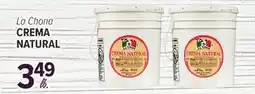 Cermak Fresh Market La Chona CREMA NATURAL offer
