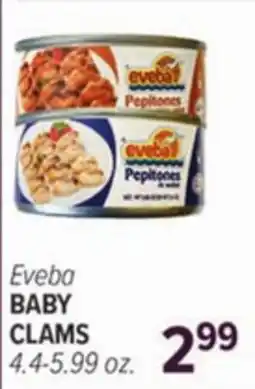 Cermak Fresh Market Eveba BABY CLAMS offer
