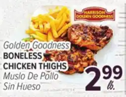 Cermak Fresh Market HARRISON GOLDEN GOODNESS BONELESS CHICKEN THIGHS offer