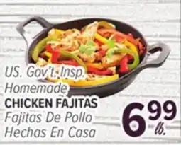 Cermak Fresh Market U.S. Gov't Insp. Homemade CHICKEN FAJITAS offer