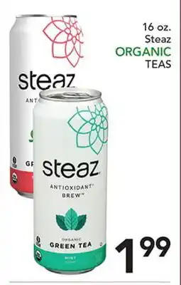 Pete's Fresh Market Steaz ORGANIC TEAS offer