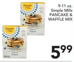 Pete's Fresh Market 9-11 oz. Simple Mills PANCAKE & WAFFLE MIX offer