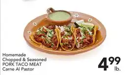 Pete's Fresh Market Homemade Chopped & Seasoned PORK TACO MEAT offer