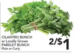 Pete's Fresh Market CILANTRO BUNCH or Locally Grown PARSLEY BUND offer