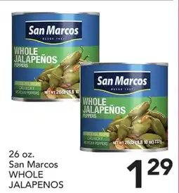 Pete's Fresh Market 26 oz. San Marcos WHOLE JALAPENOS offer