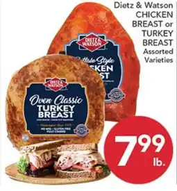 Pete's Fresh Market Dietz & Watson CHICKEN BREAST or TURKEY BREAST offer