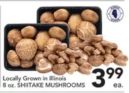 Pete's Fresh Market Locally Grown in Illinois 8 oz. SHIITAKE MUSHROOMS offer