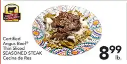 Pete's Fresh Market Certified Angus Beef Thin Sliced SEASONED STEAK offer