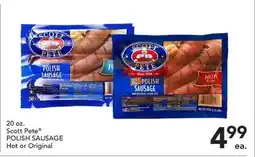 Pete's Fresh Market Scott Pete POLISH SAUSAGE offer