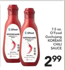 Pete's Fresh Market 7.5 oz. O'Food Gochujang KOREAN CHILI SAUCE offer