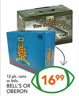 Pete's Fresh Market 12 pk. cans or btls BELL'S OR OBERON offer