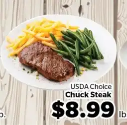 Living Fresh Market USDA Choice Chuck Steak offer