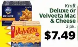 Living Fresh Market Kraft Deluxe or Velveeta Mac & Cheese offer