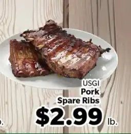 Living Fresh Market USGI Pork Spare Ribs offer