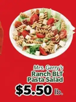Living Fresh Market Mrs. Gerry's Ranch BLT Pasta Salad offer