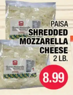Carnicerias Jimenez PAISA SHREDDED MOZZARELLA CHEESE offer