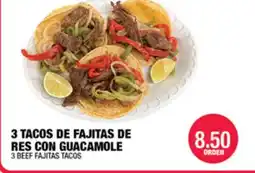 Carnicerias Jimenez 3 BEEF FAJITAS TACOS offer