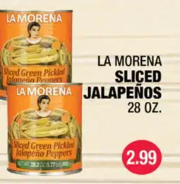 Carnicerias Jimenez LA MORENA SLICED JALAPEÑOS offer