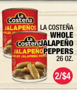 Carnicerias Jimenez LA COSTEÑA WHOLE JALAPEÑO PEPPERS offer
