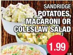 Carnicerias Jimenez SANDRIDGE POTATOES, MACARONI OR COLESLAW SALAD offer
