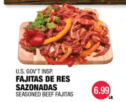 Carnicerias Jimenez U.S. GOV'T INSPI FAJITAS DE RES SAZONADAS offer