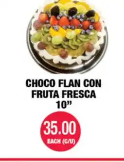 Carnicerias Jimenez CHOCO FLAN CON FRUTA FRESCA offer