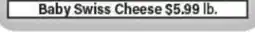 Angelo Caputo's Fresh Market Baby Swiss Cheese offer
