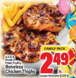 Angelo Caputo's Fresh Market U.S.D.A. Grade A Fresh Poultry Boneless Chicken Thighs offer