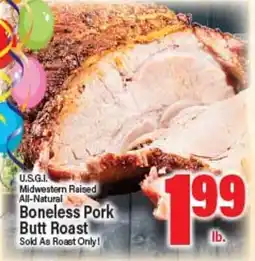 Angelo Caputo's Fresh Market U.S.G.I. Midwestern Raised All-Natural Boneless Pork Butt Roast offer