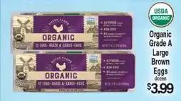 Angelo Caputo's Fresh Market USDA ORGANIC Large Brown Eggs offer