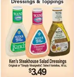 Angelo Caputo's Fresh Market Ken's Steakhouse Salad Dressings offer
