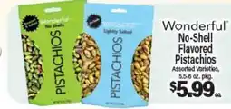 Angelo Caputo's Fresh Market Wonderful No-Shell Flavored Pistachios offer