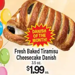 Angelo Caputo's Fresh Market Fresh Baked Tiramisu Cheesecake Danish offer