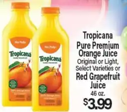 Angelo Caputo's Fresh Market Tropicana Pure Premium Orange Juice 46 oz offer