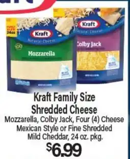 Angelo Caputo's Fresh Market Kraft Family Size Shredded Cheese offer