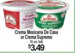 Angelo Caputo's Fresh Market Crema Mexicana De Casa or Crema Supremo offer