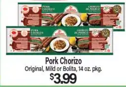 Angelo Caputo's Fresh Market Pork Chorizo offer
