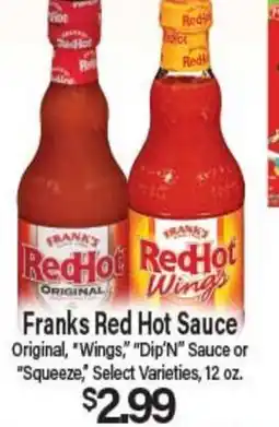 Angelo Caputo's Fresh Market Franks Red Hot Sauce offer