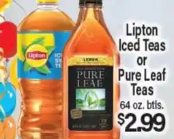 Angelo Caputo's Fresh Market Lipton Iced Teas or Pure Leaf Teas offer