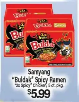 Angelo Caputo's Fresh Market Samyang Buldak Spicy Ramen offer
