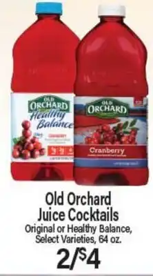 Angelo Caputo's Fresh Market Old Orchard Juice Cocktails offer