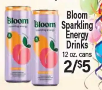 Angelo Caputo's Fresh Market Bloom Sparkling Energy Drinks offer