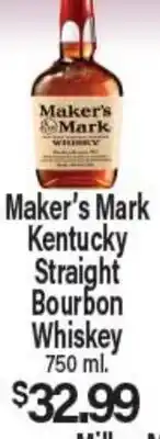 Angelo Caputo's Fresh Market Maker's Mark Kentucky Straight Bourbon Whiskey offer