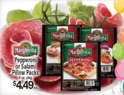 Angelo Caputo's Fresh Market Margherita Pepperoni or Salami Pillow Packs offer