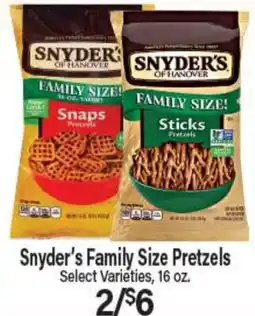 Angelo Caputo's Fresh Market Snyder's Family Size Pretzels offer