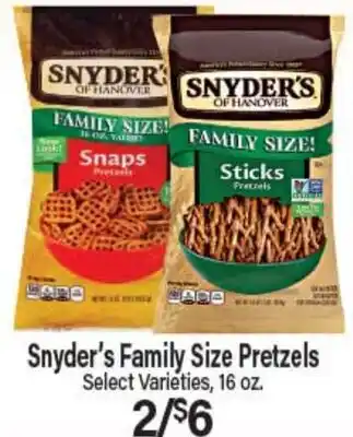 Angelo Caputo's Fresh Market Snyder's Family Size Pretzels offer