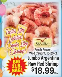 Angelo Caputo's Fresh Market Jumbo Argentina Raw Red Shrimp offer